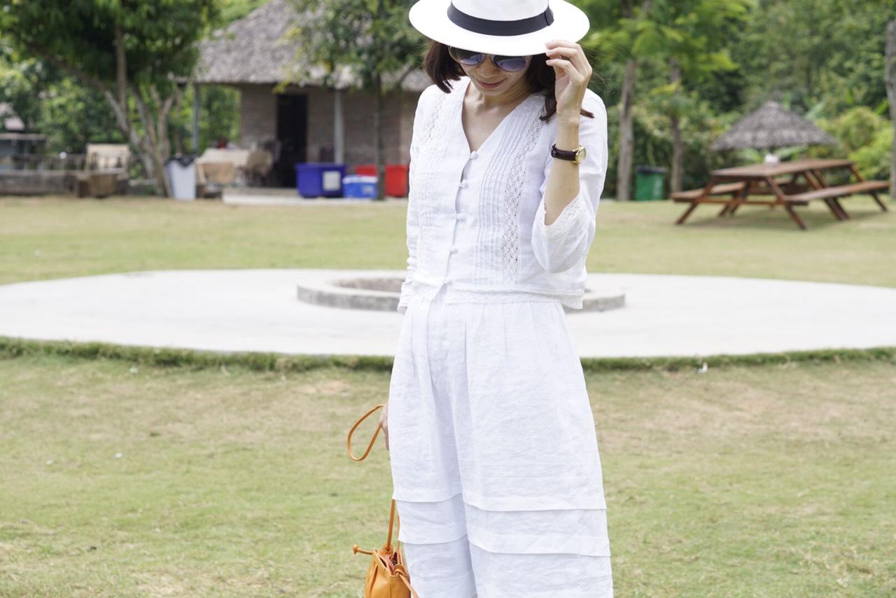 [HCM]Váy linen xếp tầng phối ren - CLARA MaxMessi