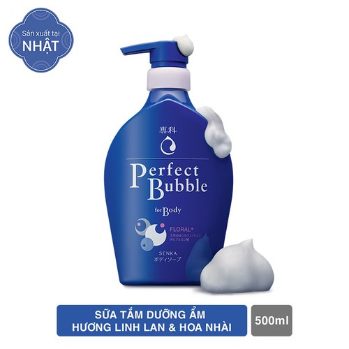 [HCM]SỮA TẮM TẠO BỌT SHISEIDO PERFECT BUBBLE 500ML (MÀU XANH - HƯƠNG HOA DỊU NHẸ)