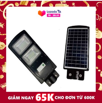 {Tặng Cán Đèn+ remote} Đèn đường năng lượng mặt trời 60W tích hợp ngoài trời cảm ứng tấm pin năng lượng mặt trời siêu bền Đèn sân vườn dùng năng lượng mặt trời liền thể chống nước