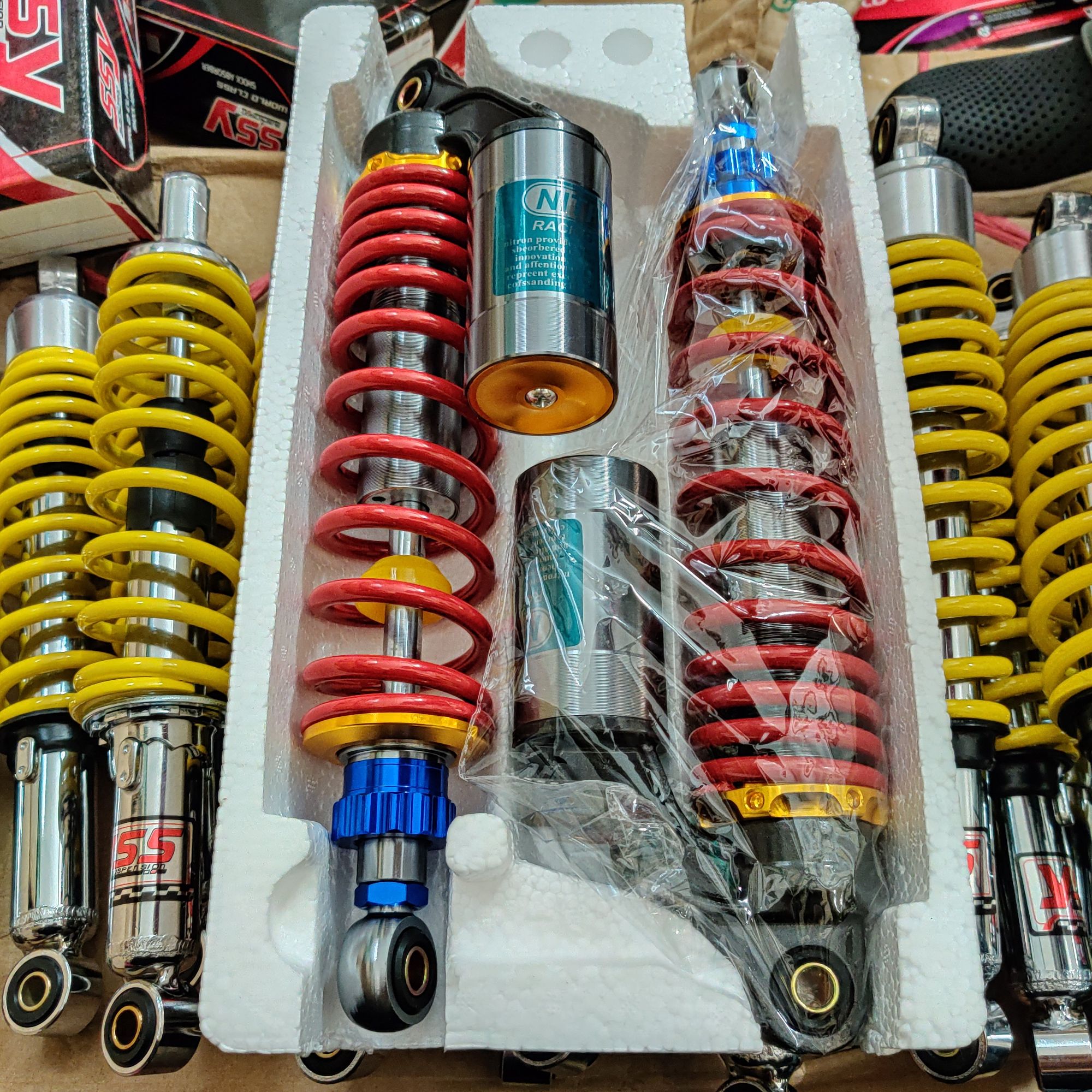 [HCM]Phuộc sau RCB OHLINS bình dầu lắp Dr Wave CUP AXELO ELEGANT BLADE FUTURE CHARLY