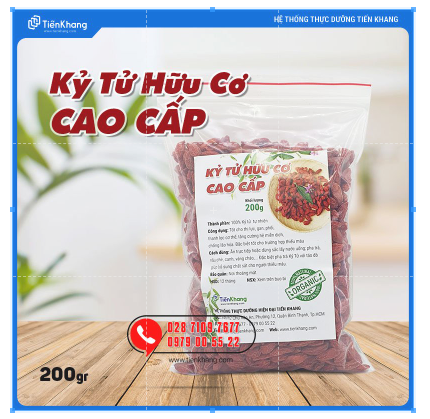 Kỷ Tử Hữu Cơ Cao Cấp - Bịch (200gram)