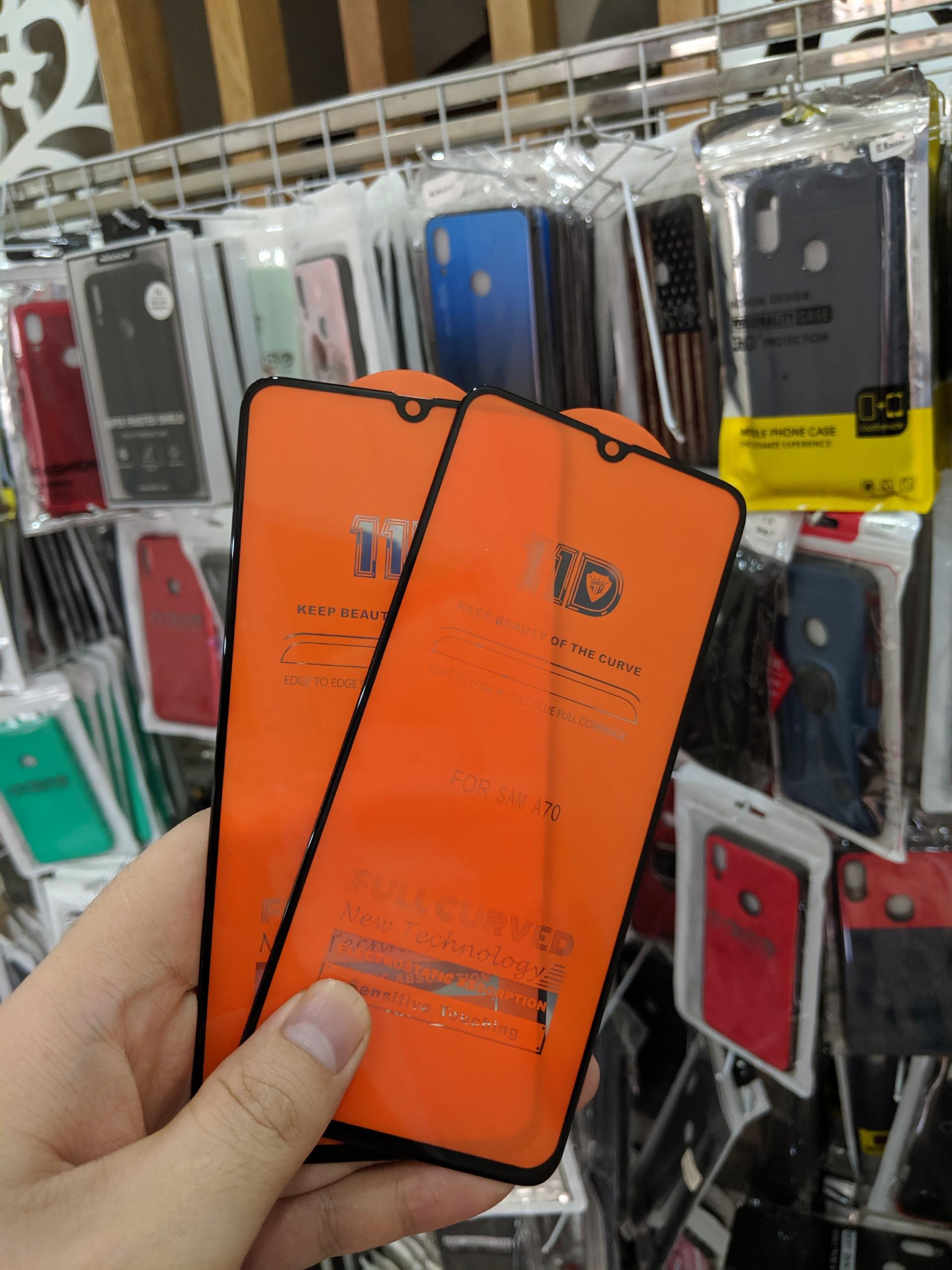 Cường lực 11D Samsung A70 full màn full keo ôm màn 2.5D