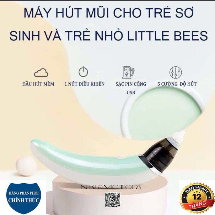 FREESHIP-Máy hút múi cho trẻ sinh Little bees