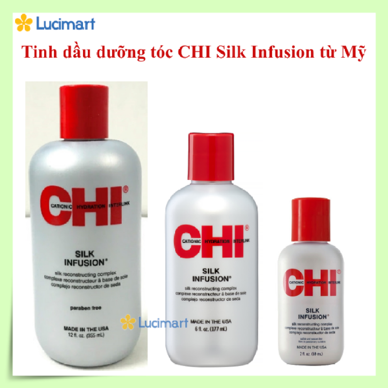 Tinh dầu dưỡng tóc CHI Silk Infusion [Hàng Mỹ] cao cấp