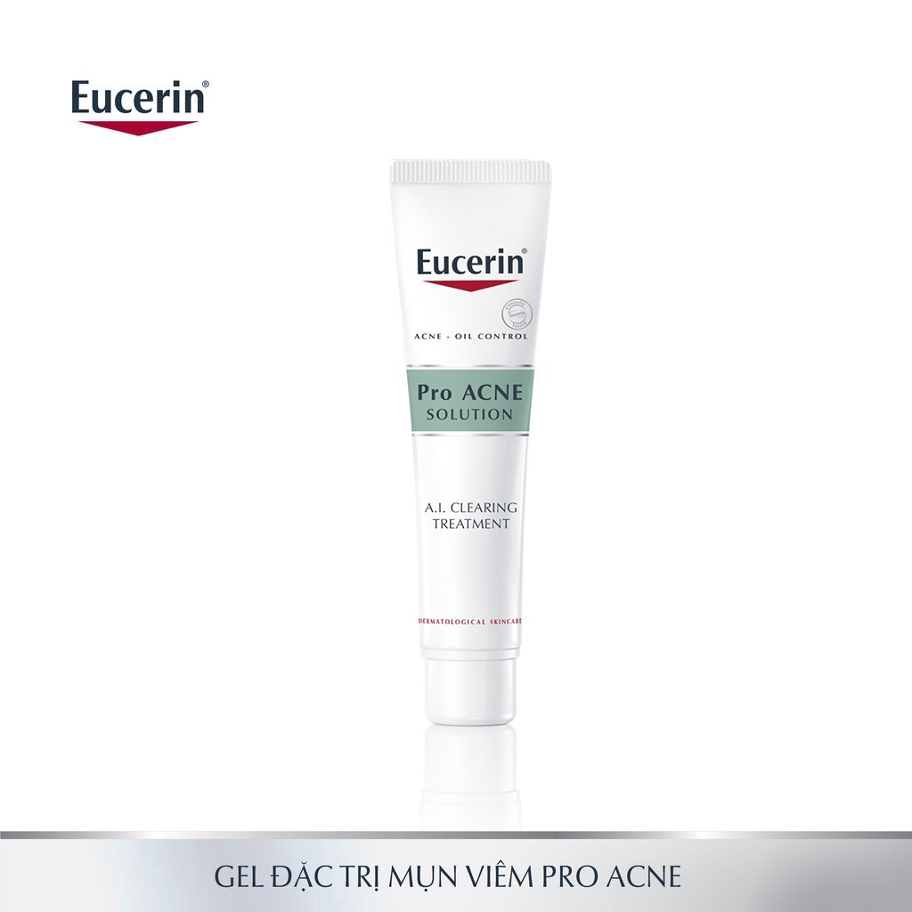 [GIẢM 20K ĐƠN 399K] Tinh Chất Giảm Mụn Sau 1 Tuần Eucerin Pro Acne A.I Clearing Treatment 40ml (DATE 10/23)