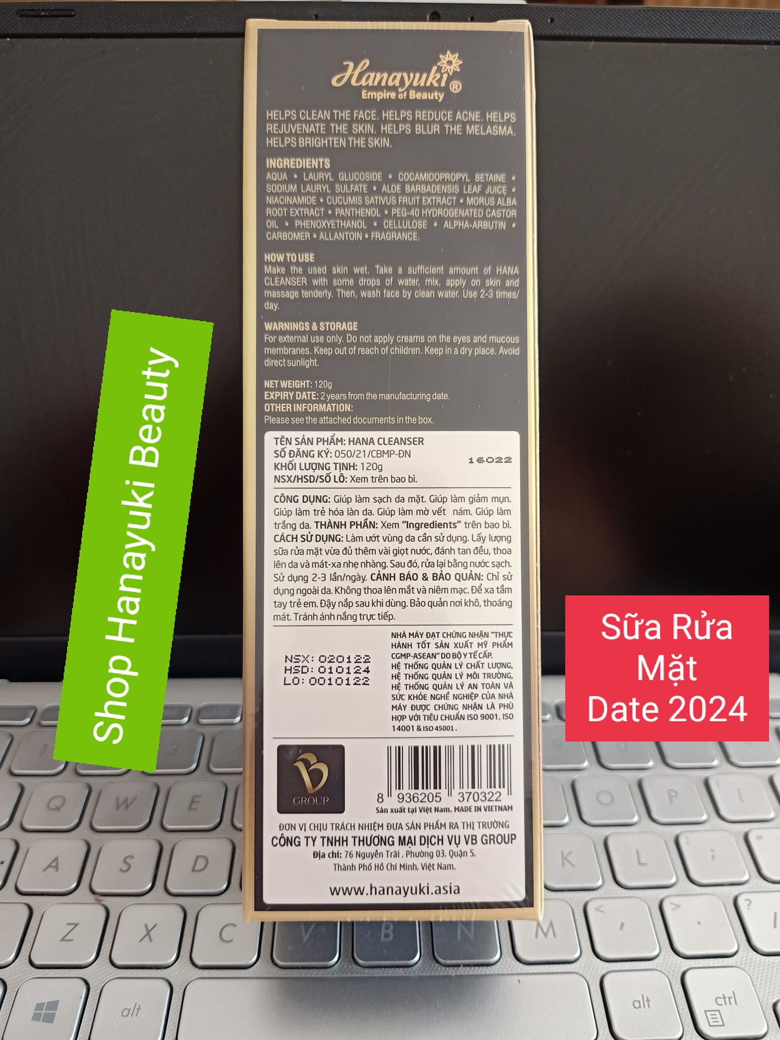 [CHÍNH HÃNG-Date 2027] Sữa Rửa Mặt Y Học Hanayuki Hana Cleanser