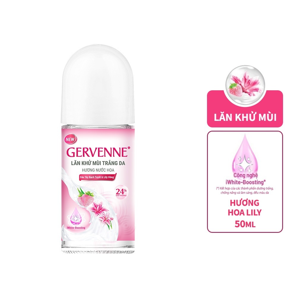 Lăn khử mùi hương nước hoa Gervenne 50ml (3 mùi)