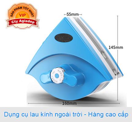 Dụng cụ Lau kính Ngoài trời X1 - Hàng cao cấp - Hút nam châm, không lo rơi ngã (Màu xanh Blue)