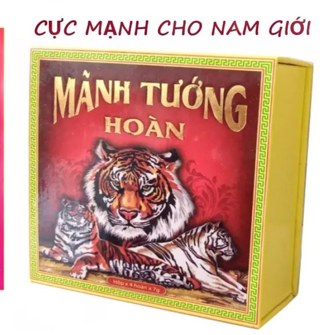 Viên uống Mãnh Tướng Hoàn Dược Bảo Long (Hộp 4 hoàn) Hỗ trợ yếu sinh lý nam giới, XTS, liệt dương, hạn chế mãn dục nam - Hàng Chính Hãng SAFEMALL