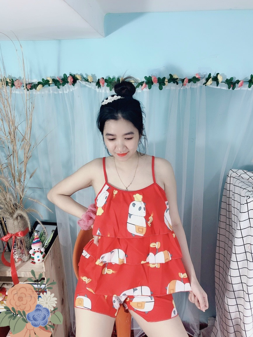 Set Bò sữa lụa đùi 2 dây