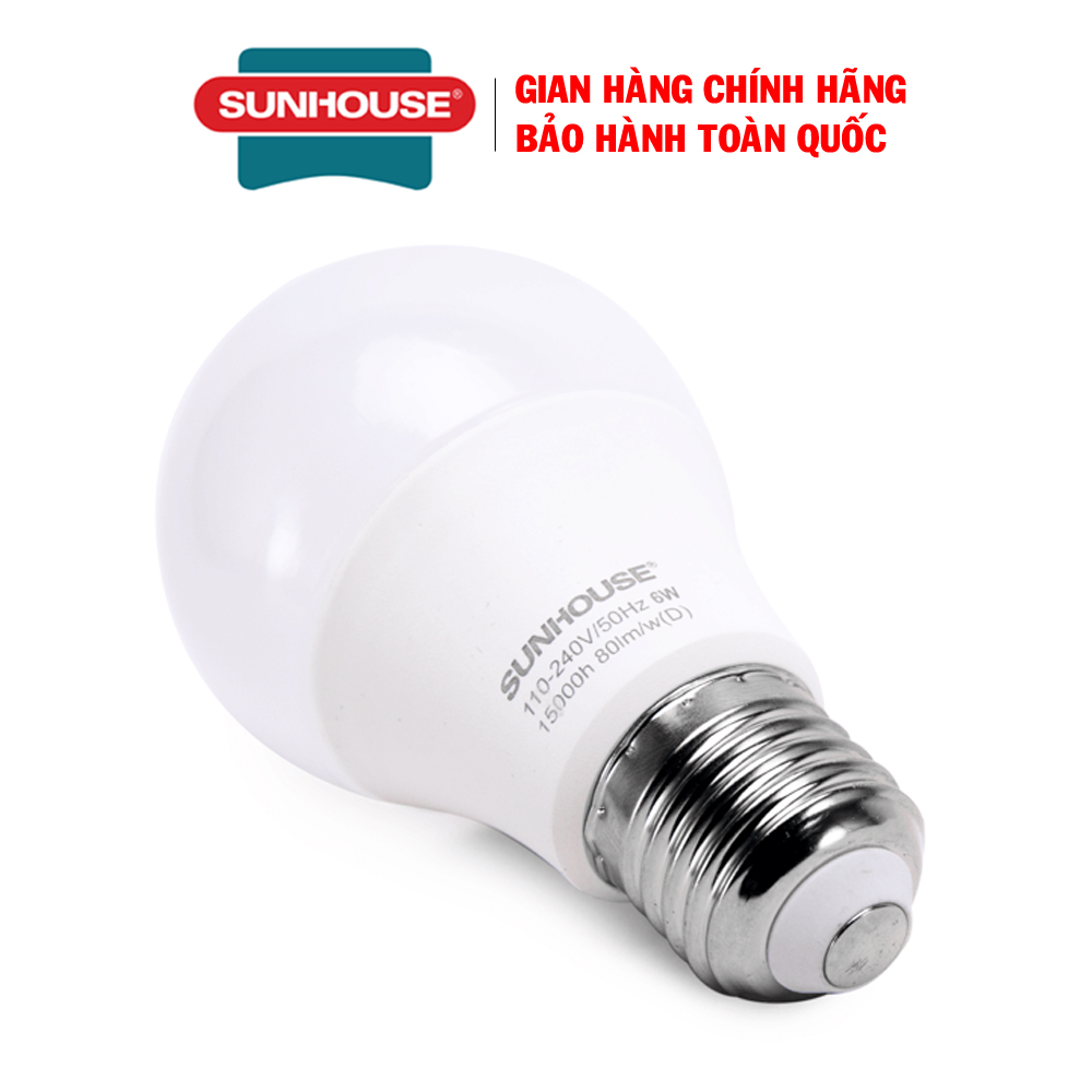 Bóng đèn led thân nhôm sunhouse she-leda60al-a6w - bóng led siêu sáng