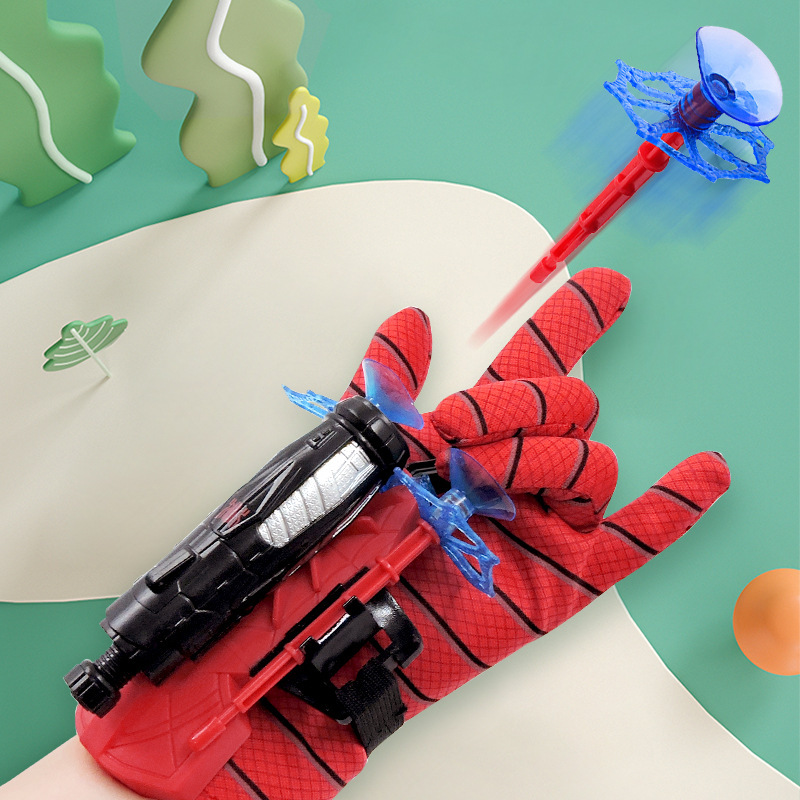 Người nhện Siêu anh hùng Launcher Spinning Jet Găng tay Spider Web Spinning Cổ tay Spinning Launcher