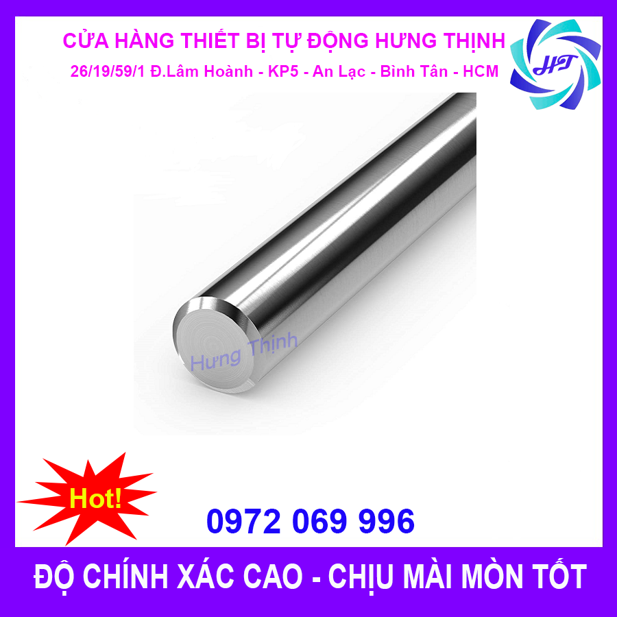 Thanh Trượt Tròn Phi 20 Dài 1000mm