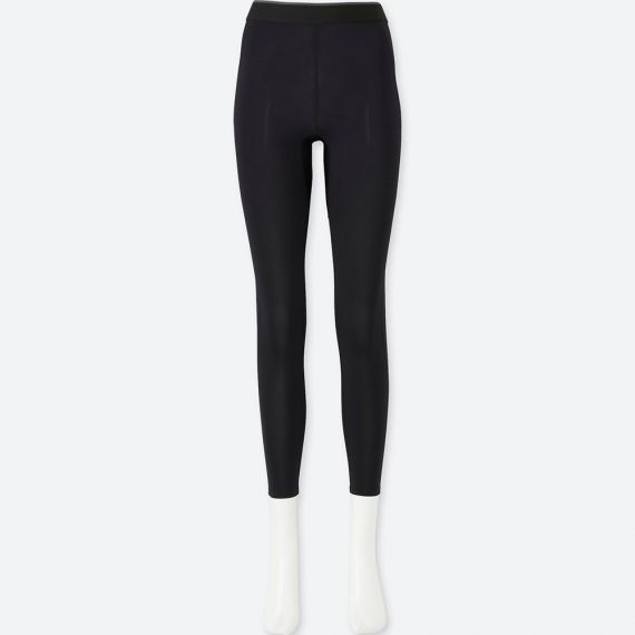 Quần legging thể thao nữ UNIQLO PERFORMANCE SUPPORT TIGHTS - Nhật Bản (Đen)