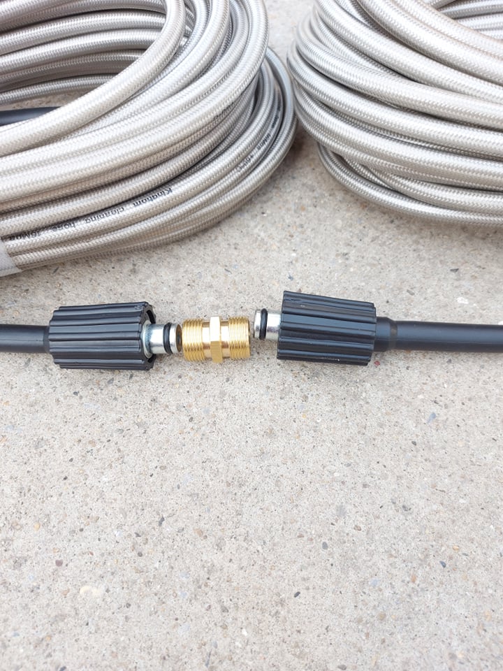 Dây xả nước máy rửa xe 20m + đầu nối