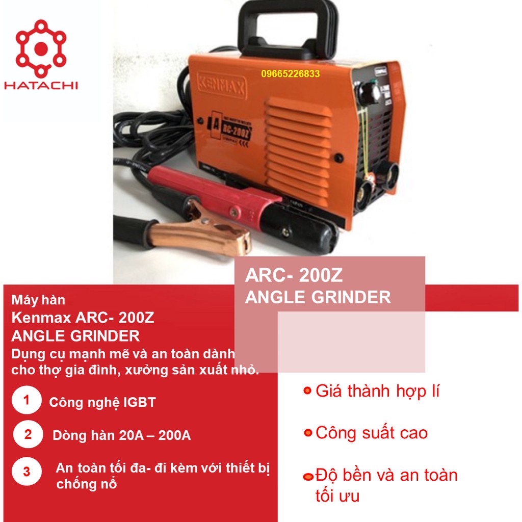 [FreeshipMAX] Máy hàn - Máy hàn điện tử - Kenmax ARC 200Z