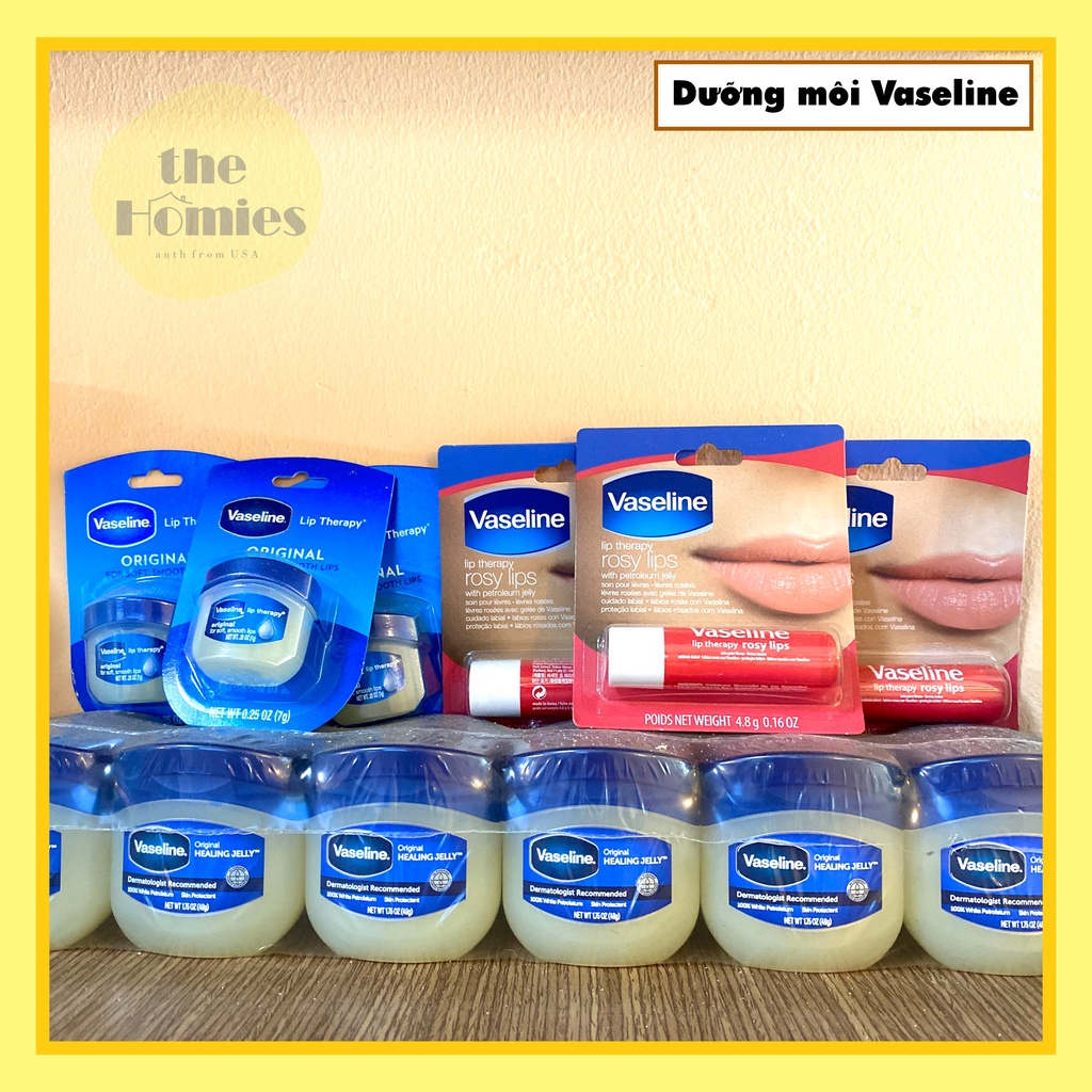 [Hàng Mỹ] Son dưỡng môi Vaseline dạng thỏi 4,8g