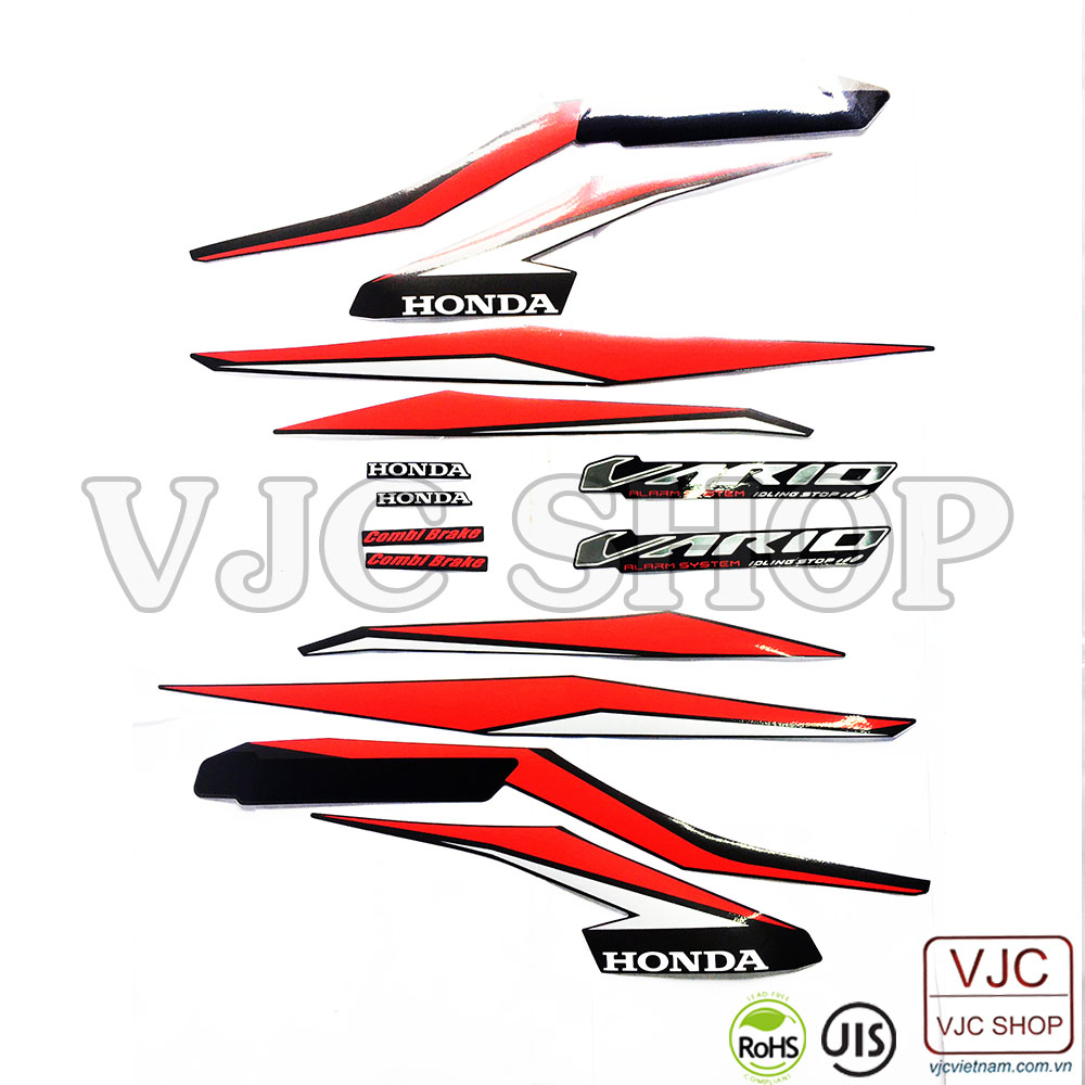 Bộ tem xe VARIO 125 các màu lựa chọn cho decal xe máy