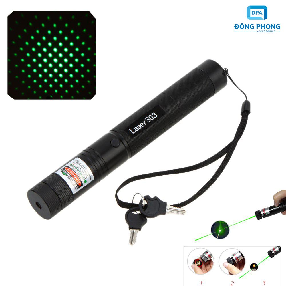 Đèn Pin Chiếu Tia Laser 303 Cao Cấp Chiếu Xa 1KM