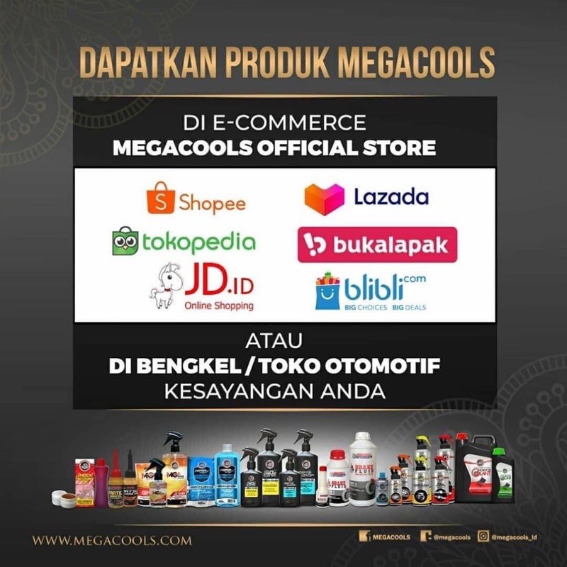CHAIN LUBE - CHAI XỊT DƯỠNG SÊN XE GẮN MÁY  MEGACOOLS