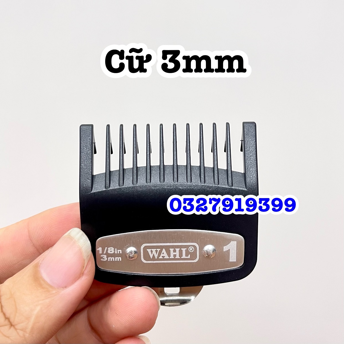 Cữ tông đơ 1,5mm gá thép WAHL - 1,5 3 4,5 25mm
