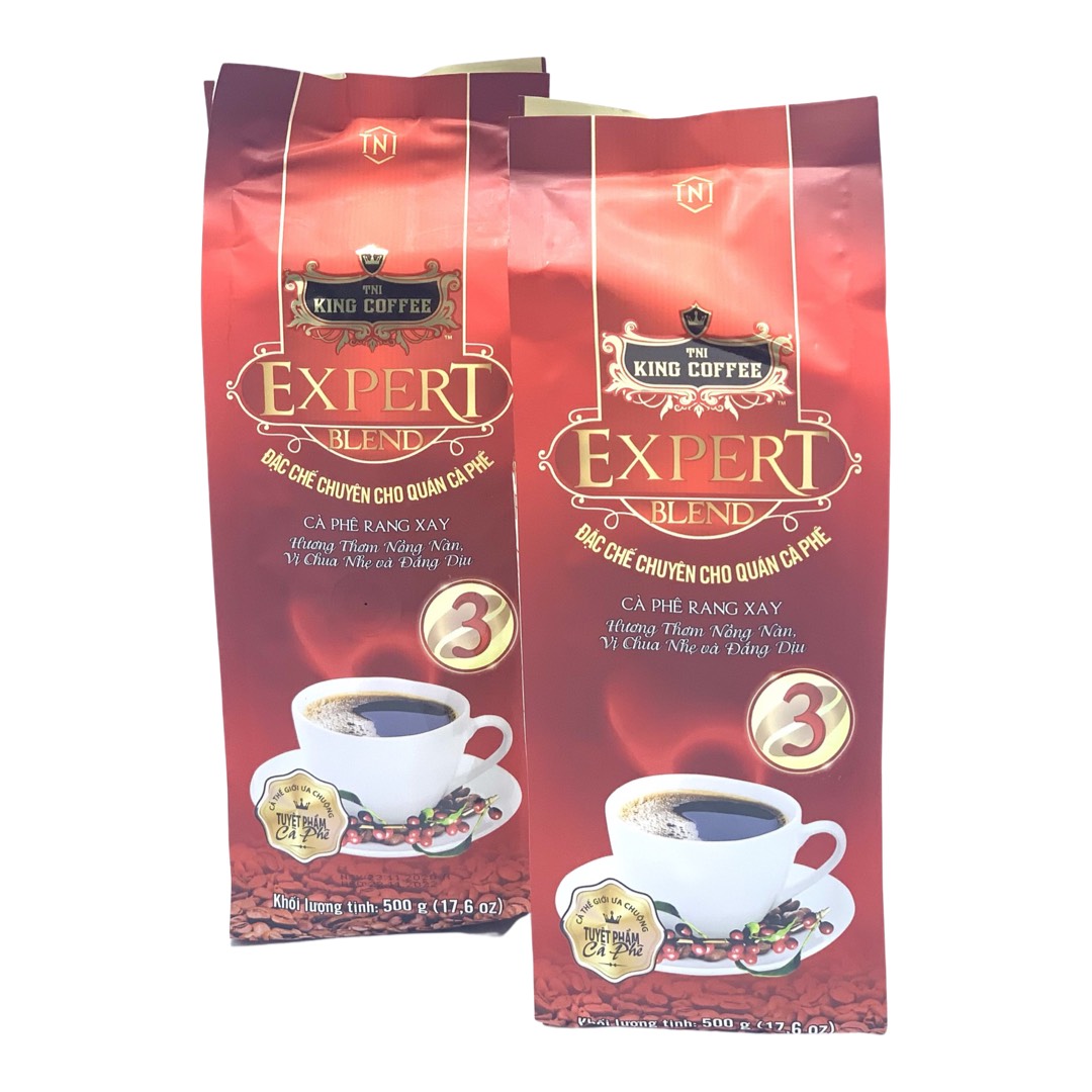 Combo 02 Gói Cà phê rang xay King Coffee Expert Blend 3 (500g/Bịch)