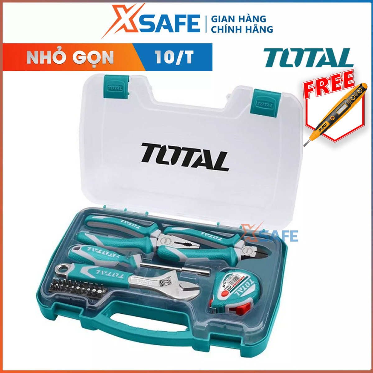 Set of 25 portable tool total THKTHP90256 Đồ craft plating Chrome Help product definitely, bearing, good heat resistance, lightning delivery genuine xsafe