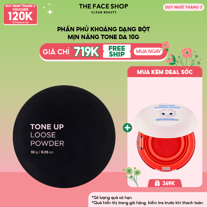 Phấn Phủ Khoáng Dạng Bột Tone up Loose Powder 10g