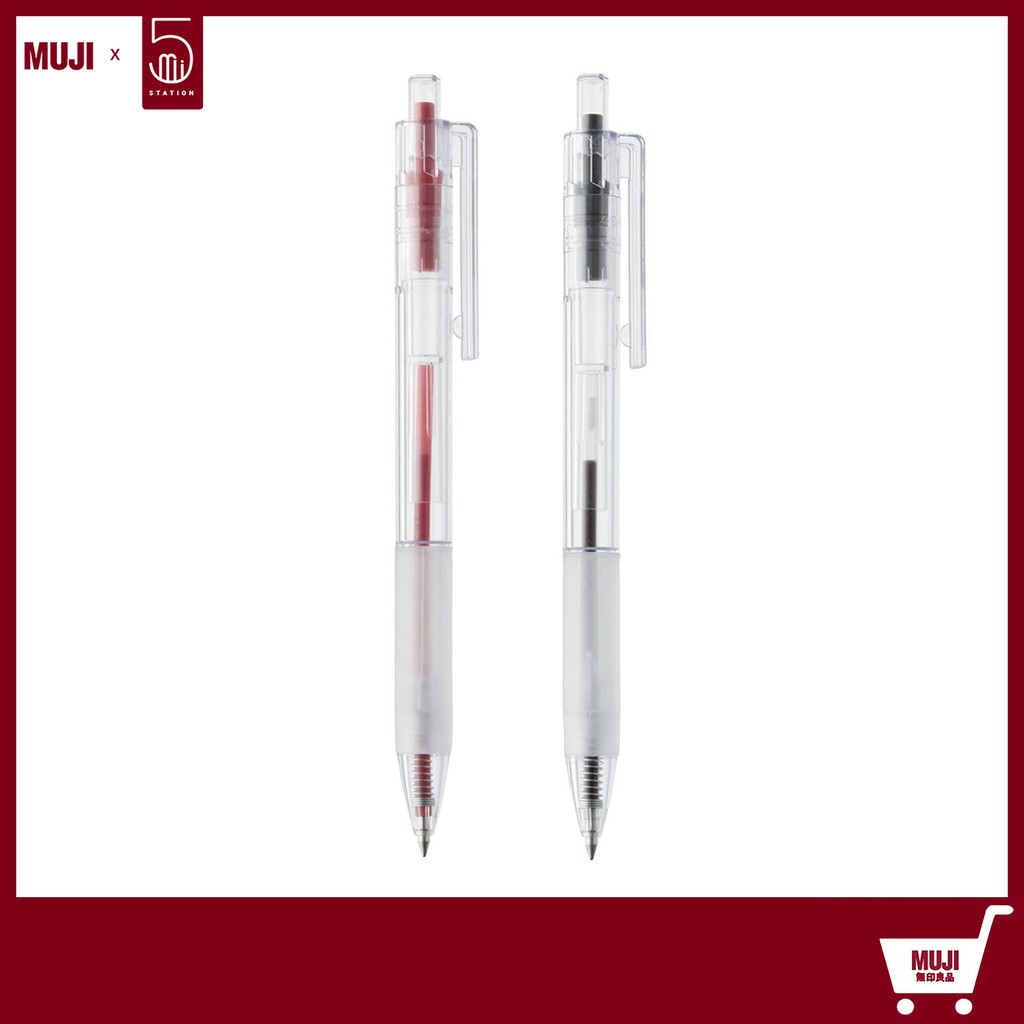 [HCM]Bút Bi Bấm POLYCARBONATE Muji