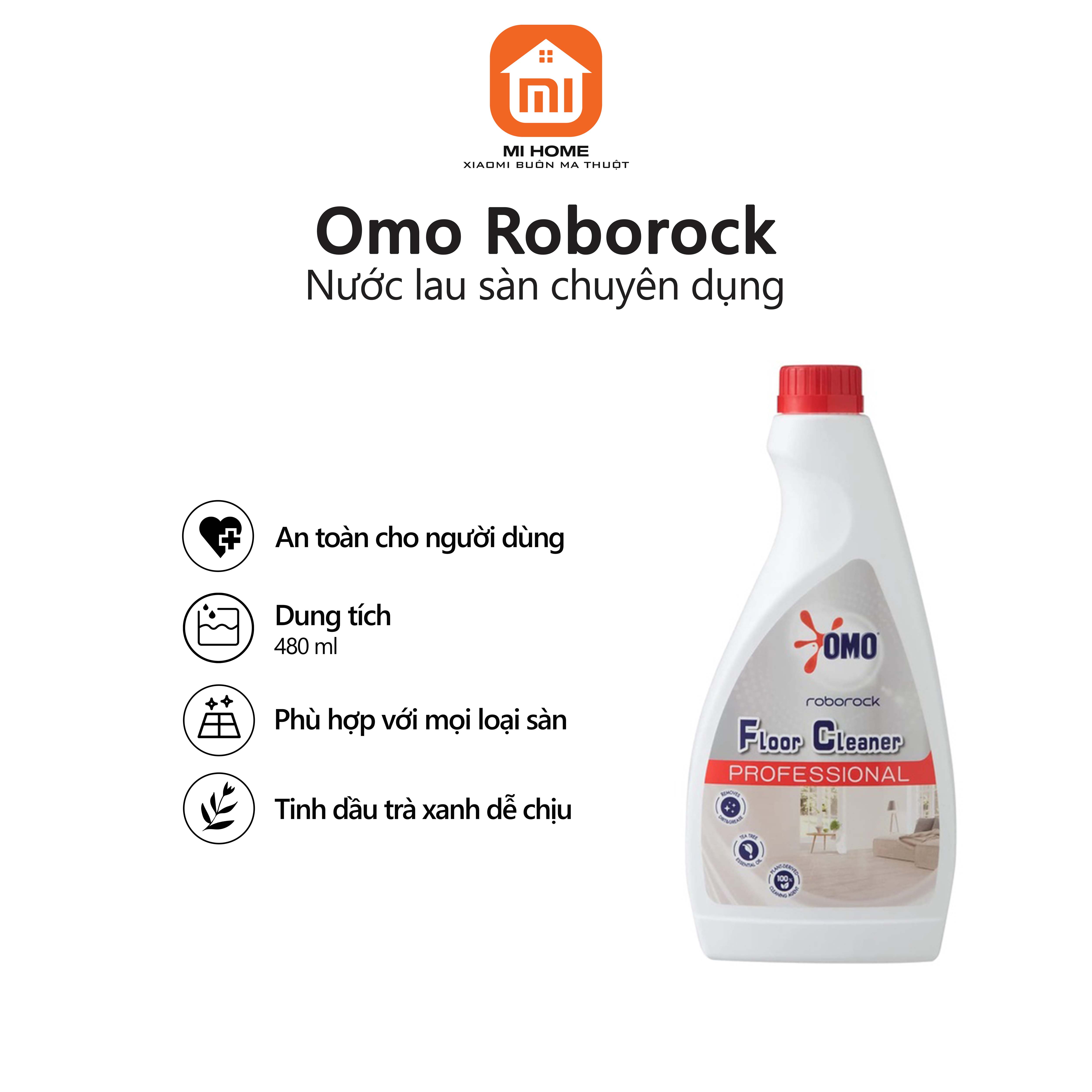 Nước lau sàn chuyên dụng Omo Roborock - Độ đậm đặc cao - Tỷ lệ pha