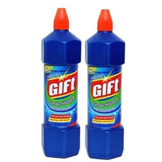 Nước tẩy bồn cầu gift nhà vệ sinh toilet nhà tắm đậm đặc siêu sạch 900ml