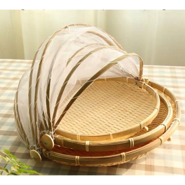Mẹt tre lồng bàn bảo quản thức ăn 35cm
