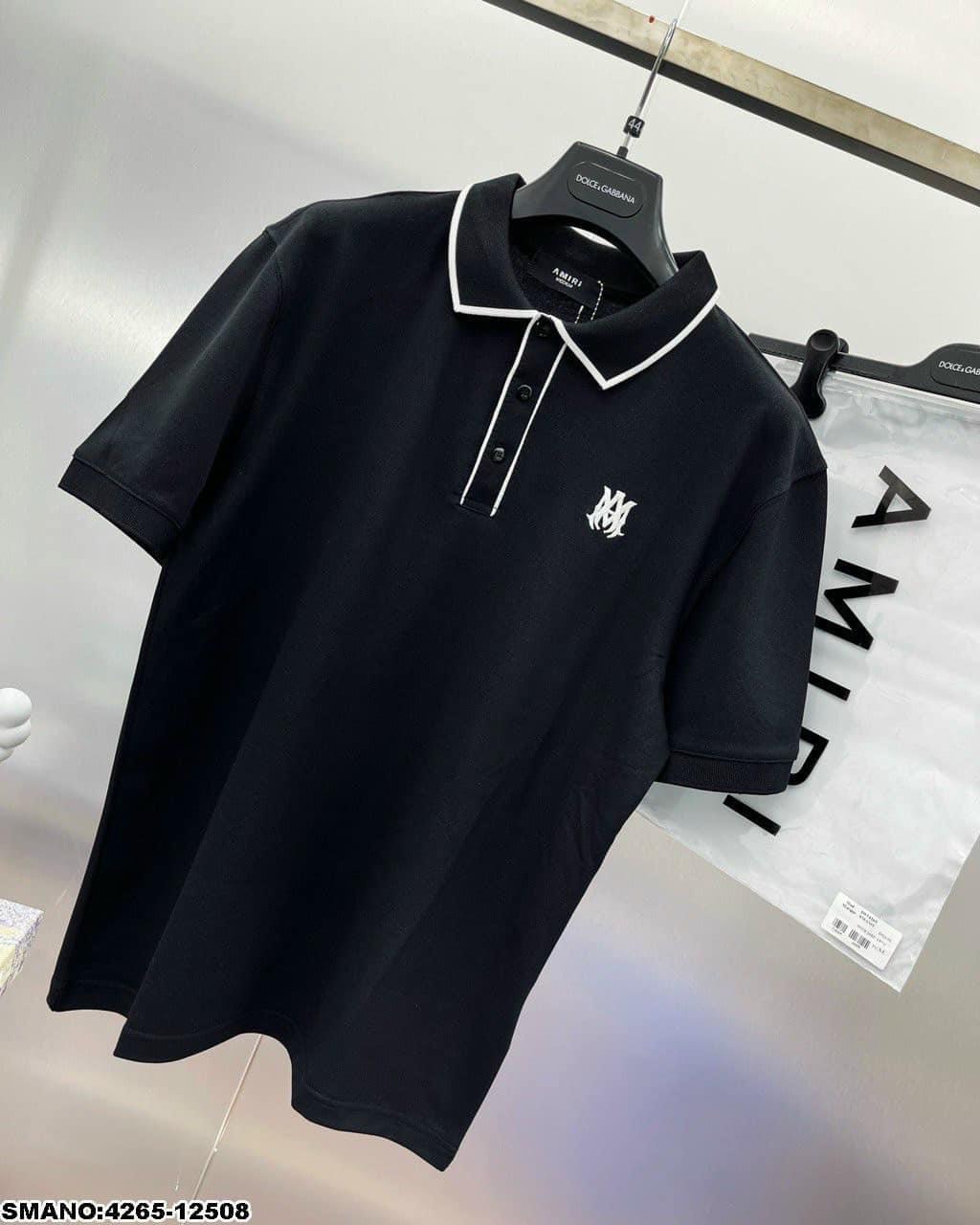 Áo Thun Nam Polo Có Cổ Tay Ngắn logo thêu Cao Cấp Phong cách Hàn mẫu classic