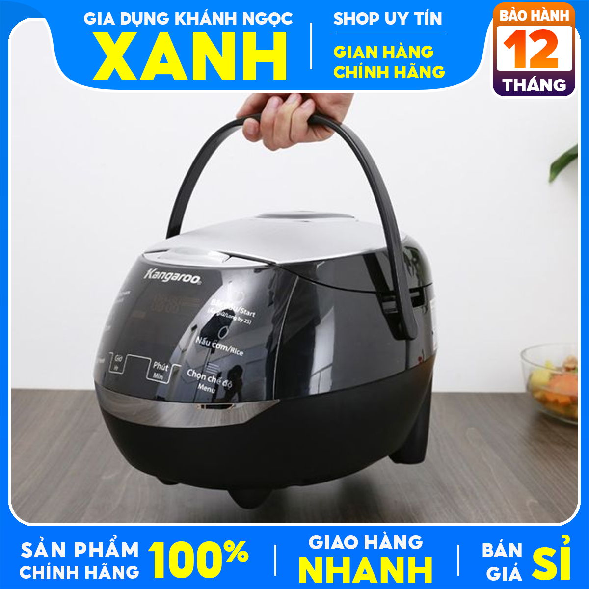 Kangaroo kg23.5 1.8 liter electric rice cooker 98% display power 860 W cooked rice cooker by 3D cooking technology