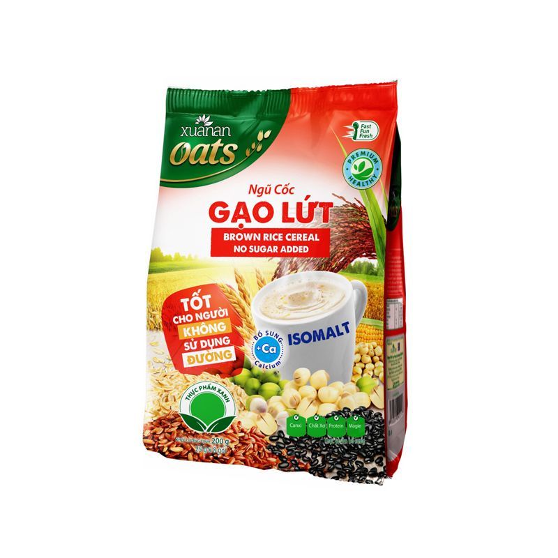 Combo 5 gói ngũ cốc gạo lứt không đường