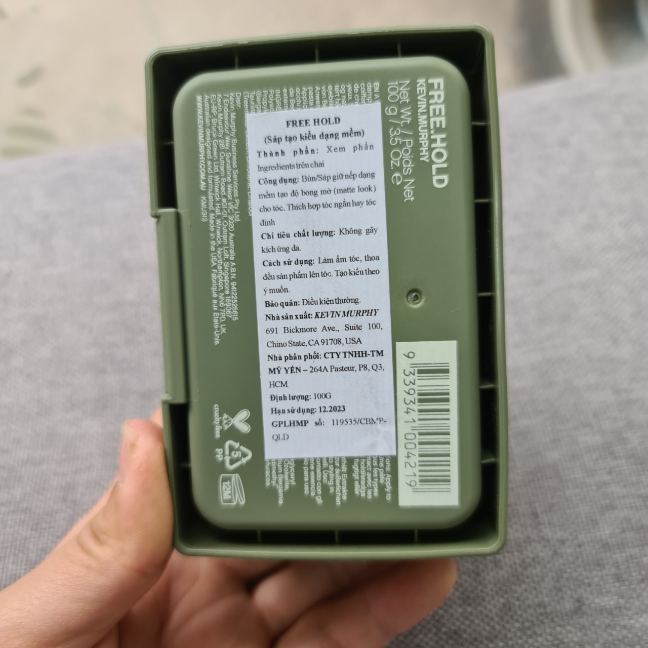 SÁP VUỐT TÓC KEVIN.MURPHY FREE.HOLD 100G