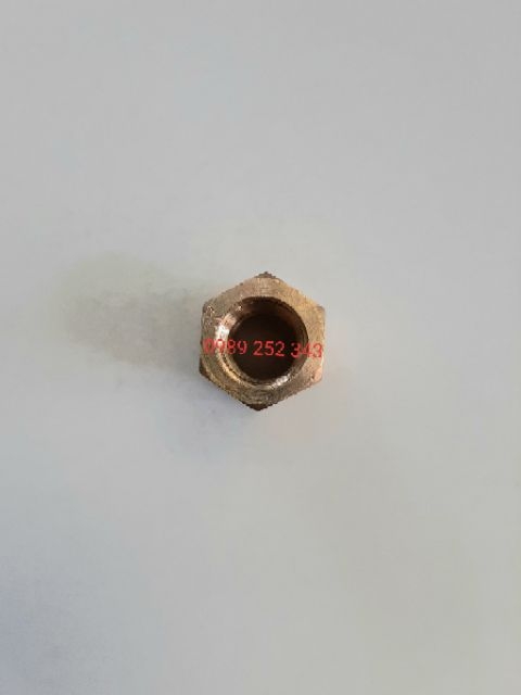 Nối thau 2 đầu ren trong 9.6mm .