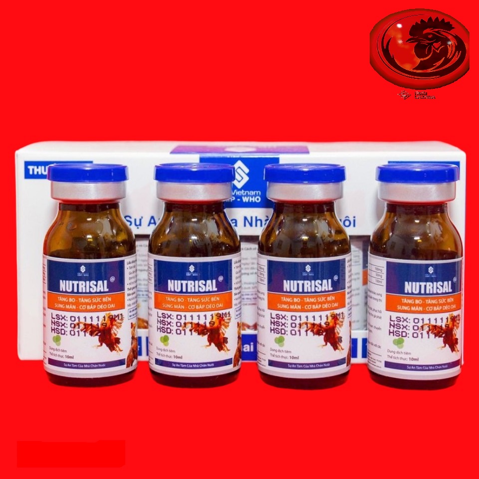 COMBO 4 LỌ NUTRISAL TĂNG BO - TĂNG CƠ CHO GÀ ĐÁ