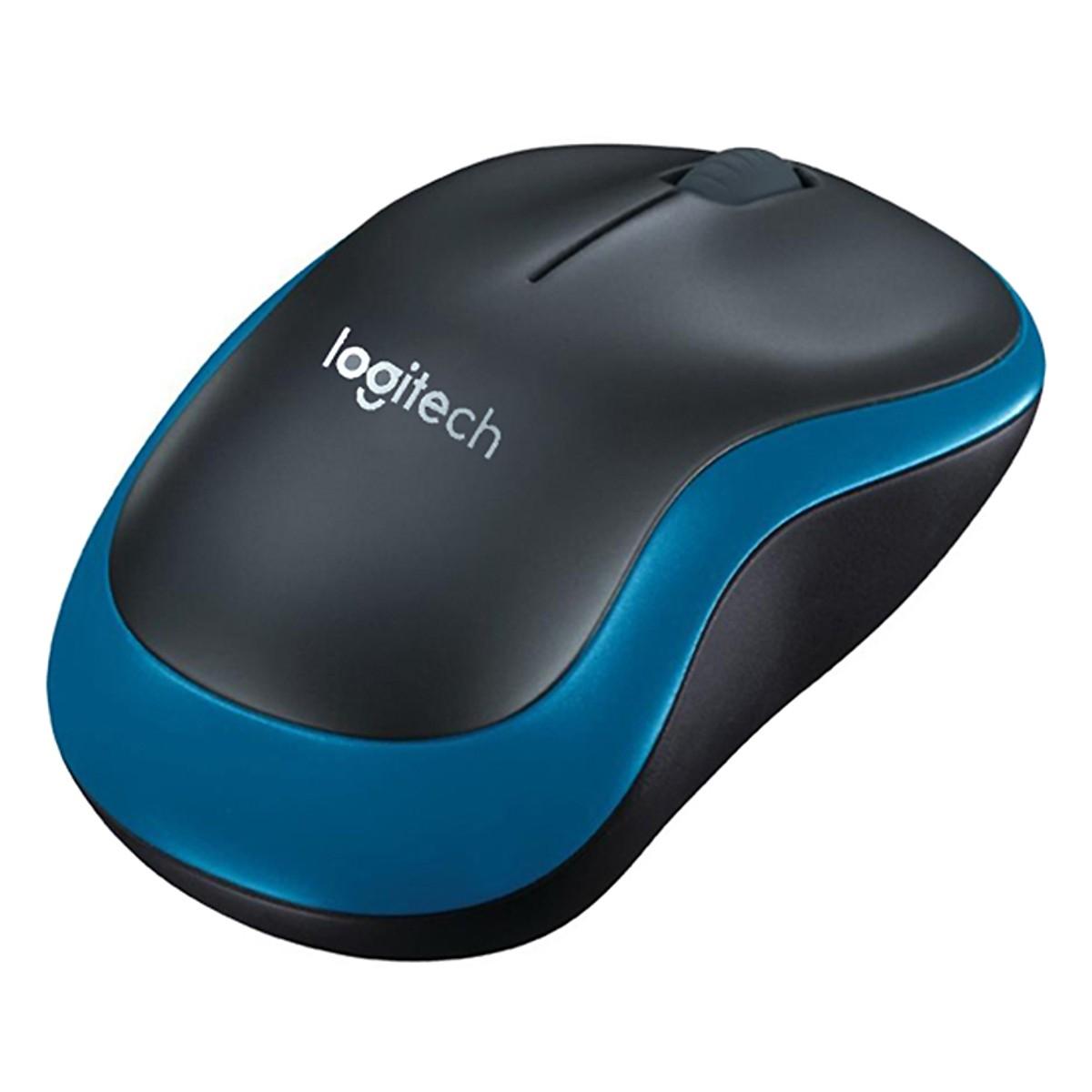 Chuột Không Dây Logitech M185 (Xanh) - Hàng Chính Hãng