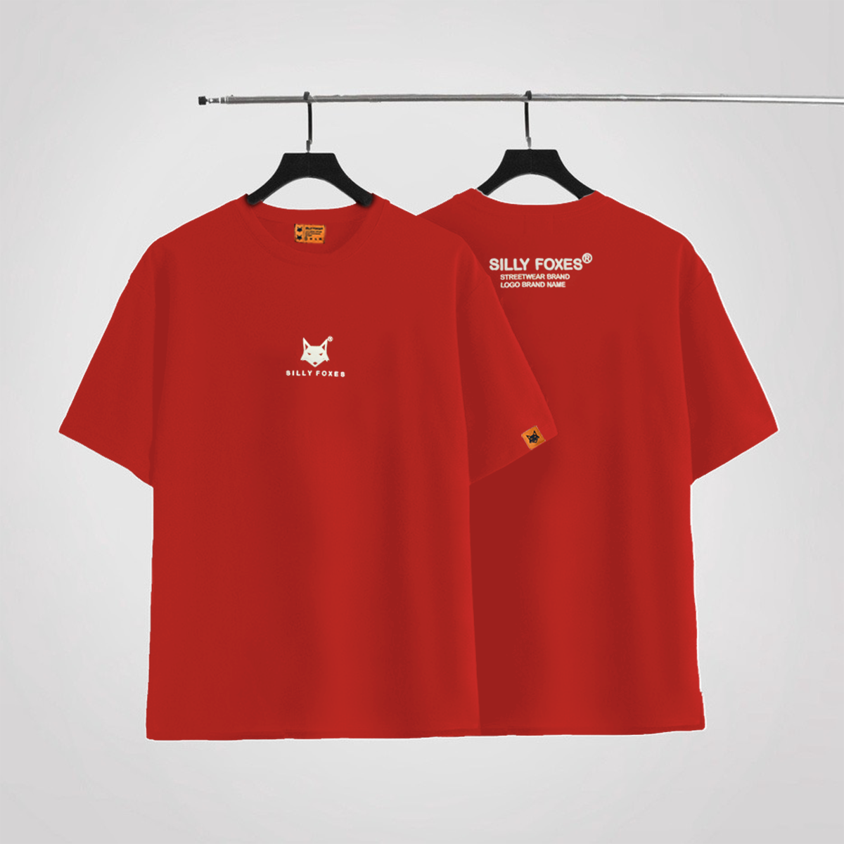 Áo Thun Iconic Logo Silly Foxes Đỏ In Nổi - SLF0023