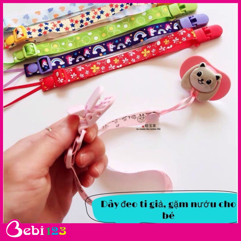 Dây đeo núm ty giả, ngậm nướu cho bé