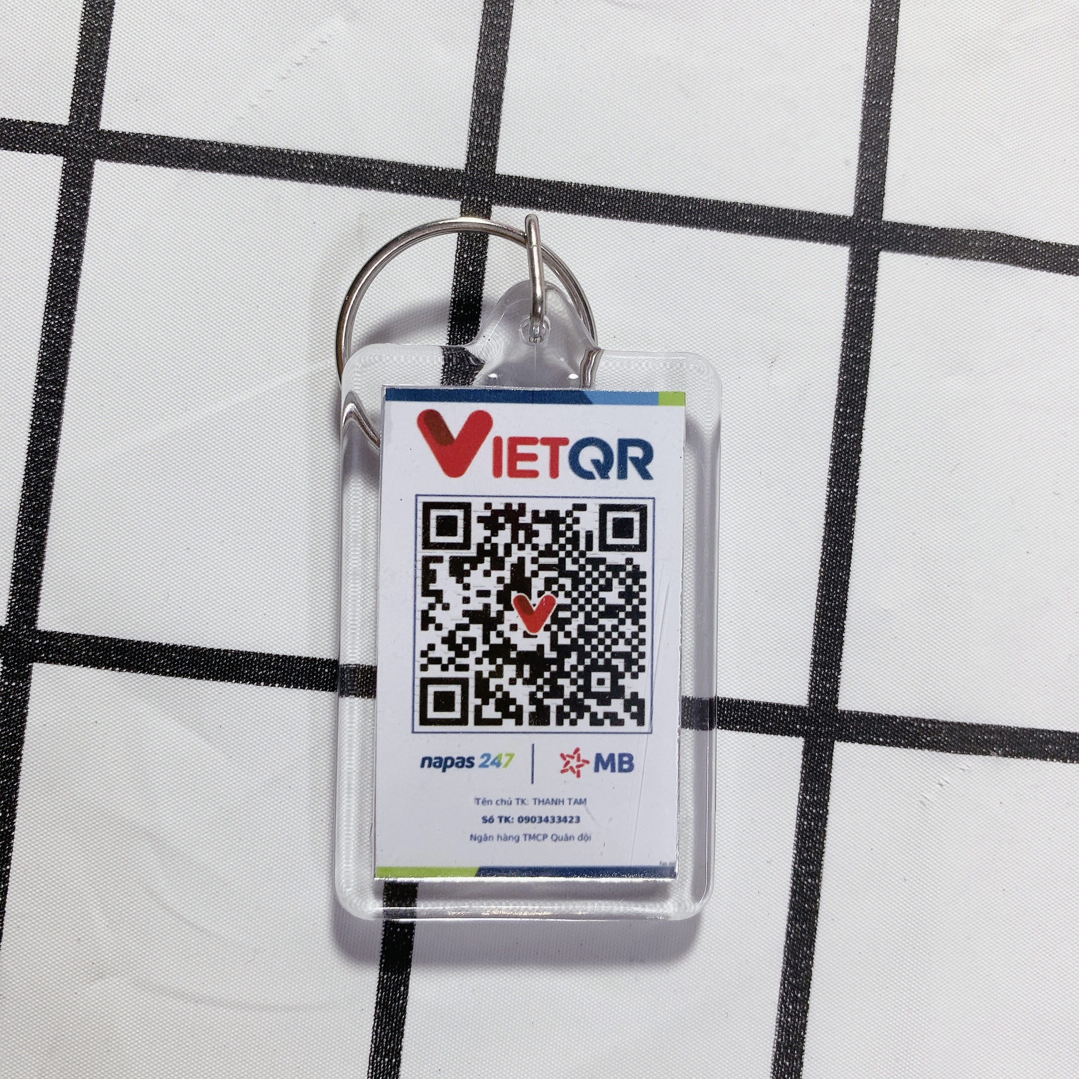 MÓC KHOÁ MÃ QRCODE - LINK BIO