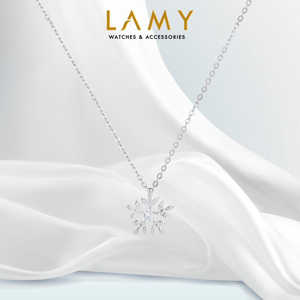 Dây chuyền bạc cde snowflakes bông tuyết necklace silver cde6065sv - dây chuyền nữ bạc s925