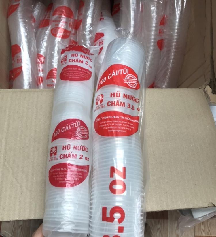 Hũ đựng nước chấm, nước sốt 2oz ( 100 cái kèm nắp )