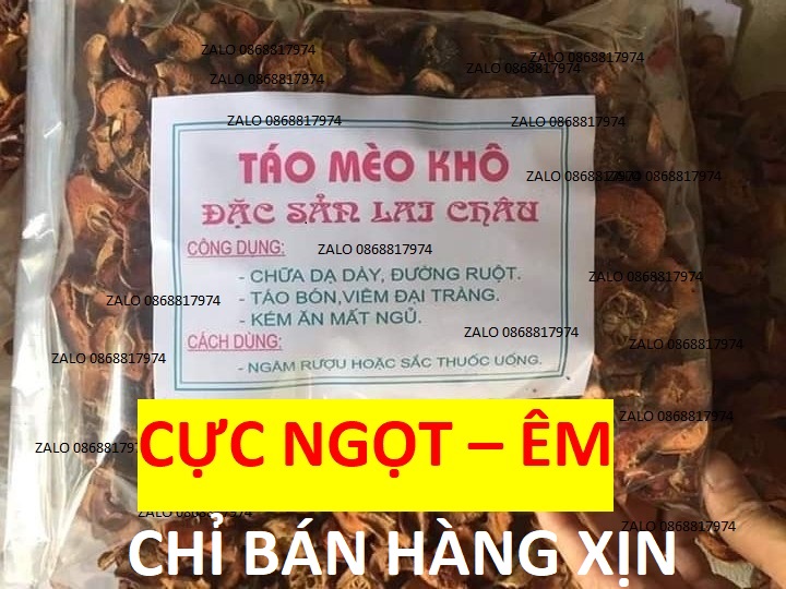 [BÁN CHẠY ] TÁO MÈO NỘI SƠN RỪNG SẤY NGÂM RƯỢU - CHỬA KHÓ TIÊU - NHIỄM MỞ - XƯƠNG KHỚP - SUY NHƯỢC -MẤT NGỦ ..VV - 1KG NGON TM 1.6