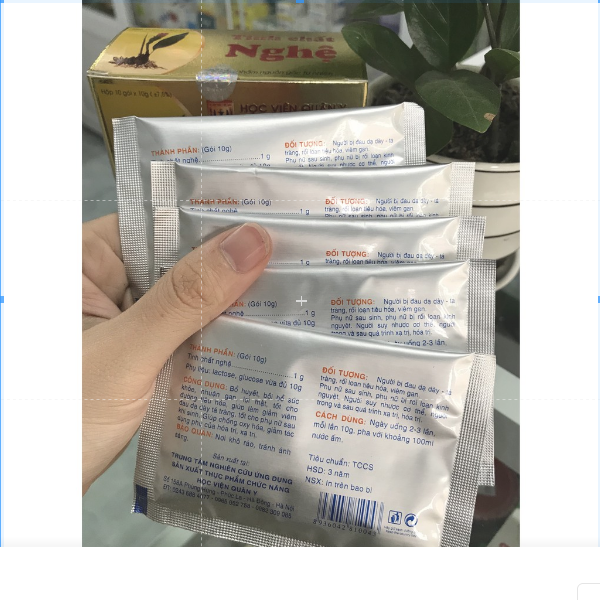 Tinh bột nghệ Học Viện Quân Y