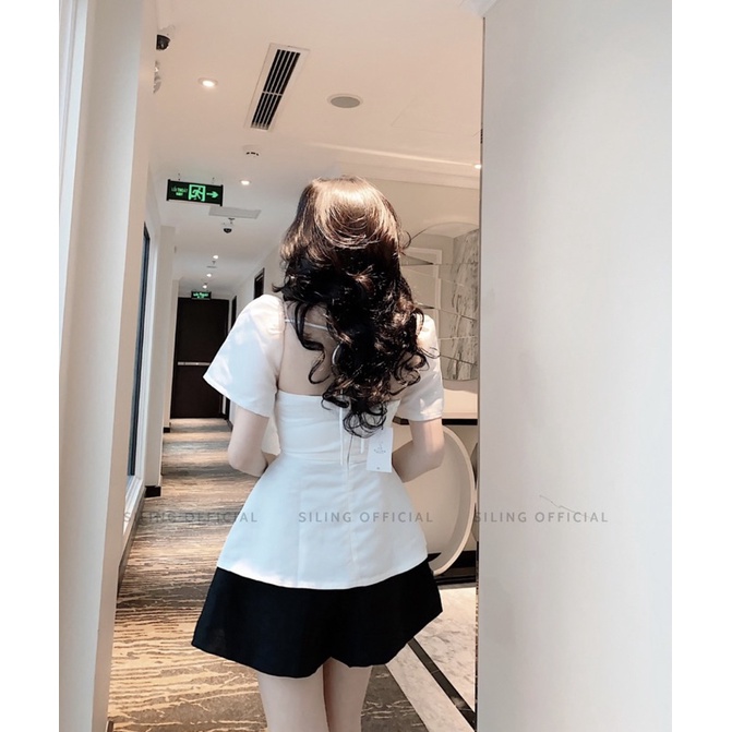 [Mã LAZFASHION42 - giảm 15% đơn từ 349k] Áo Chít Eo Tay Phồng- HONEY TOP