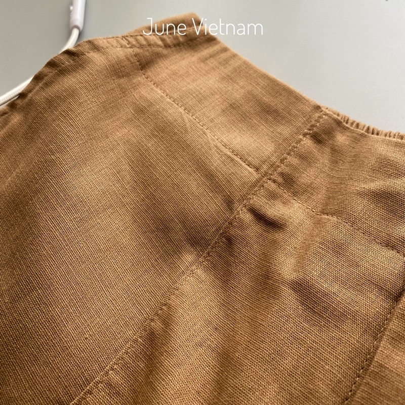 [New] Quần baggy cạp liền chất Linen - June