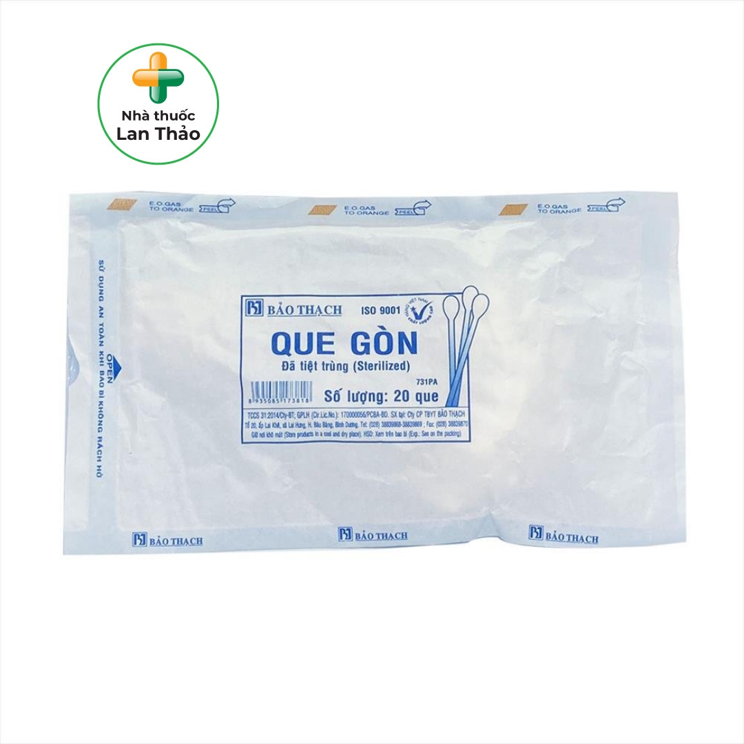 [gói 20 que] Gòn que đầu to tiệt trùng Bảo Thạch