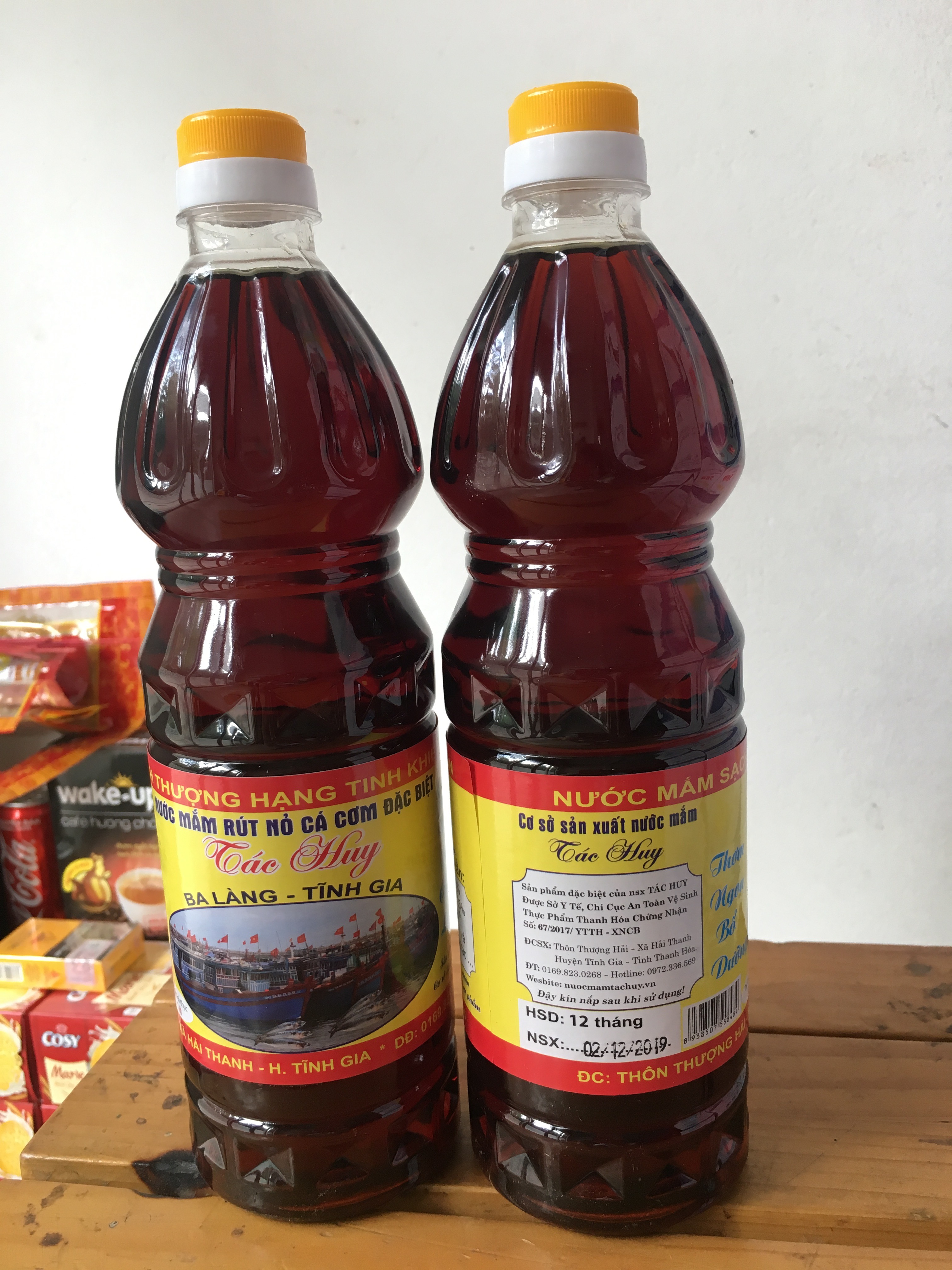 Nước mắm cốt rút nỏ cá cơm Ba Làng - Thanh Hóa (chai 1l)